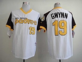 San Diego Padres #19 Tony Gwynn White 1978 Mitchell And Ness Throwback Stitched MLB Jersey Sanguo,baseball caps,new era cap wholesale,wholesale hats